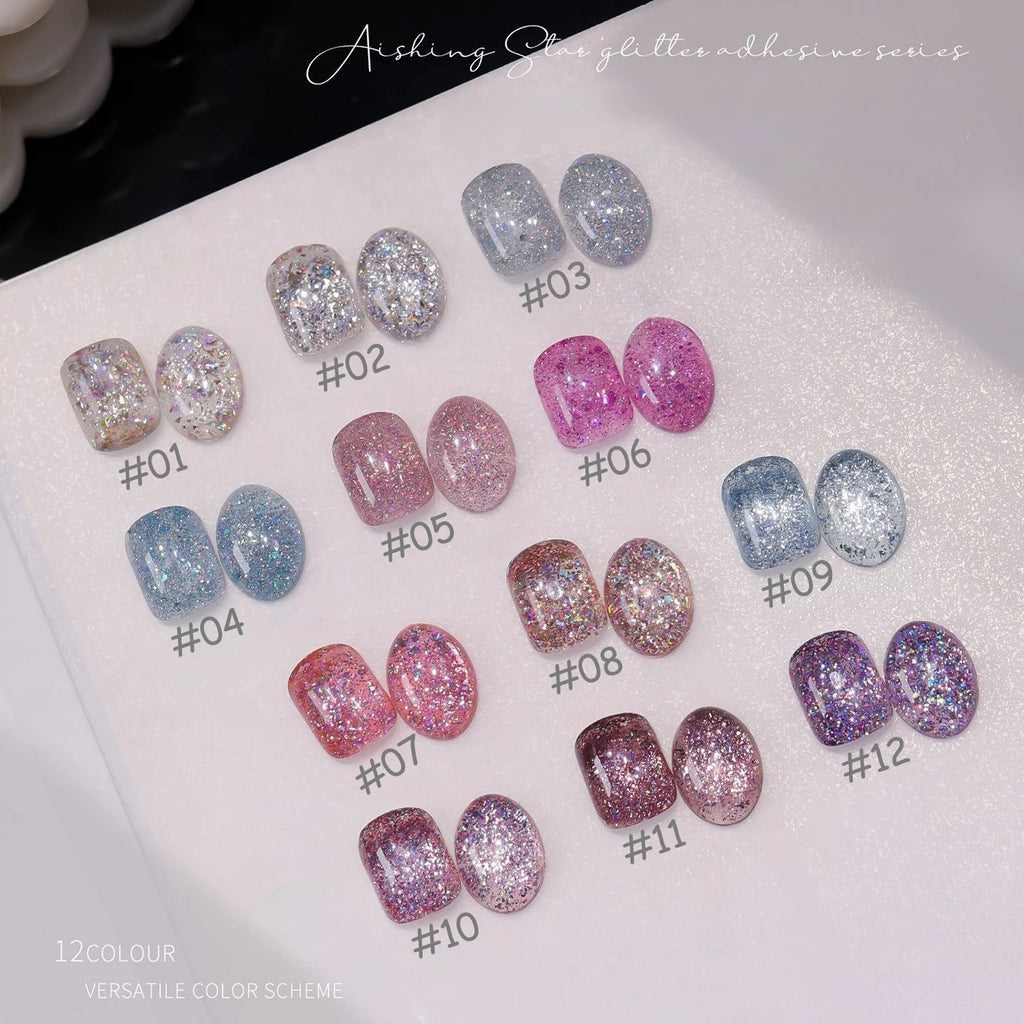 SHAKA 9-Color White Nails Star