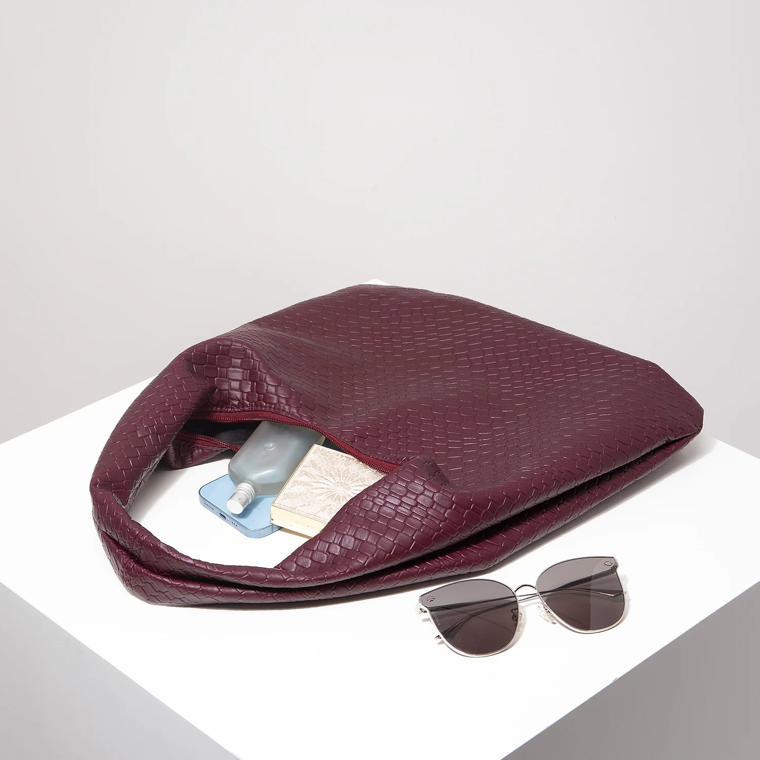 PU Half Moon Shoulder Bag