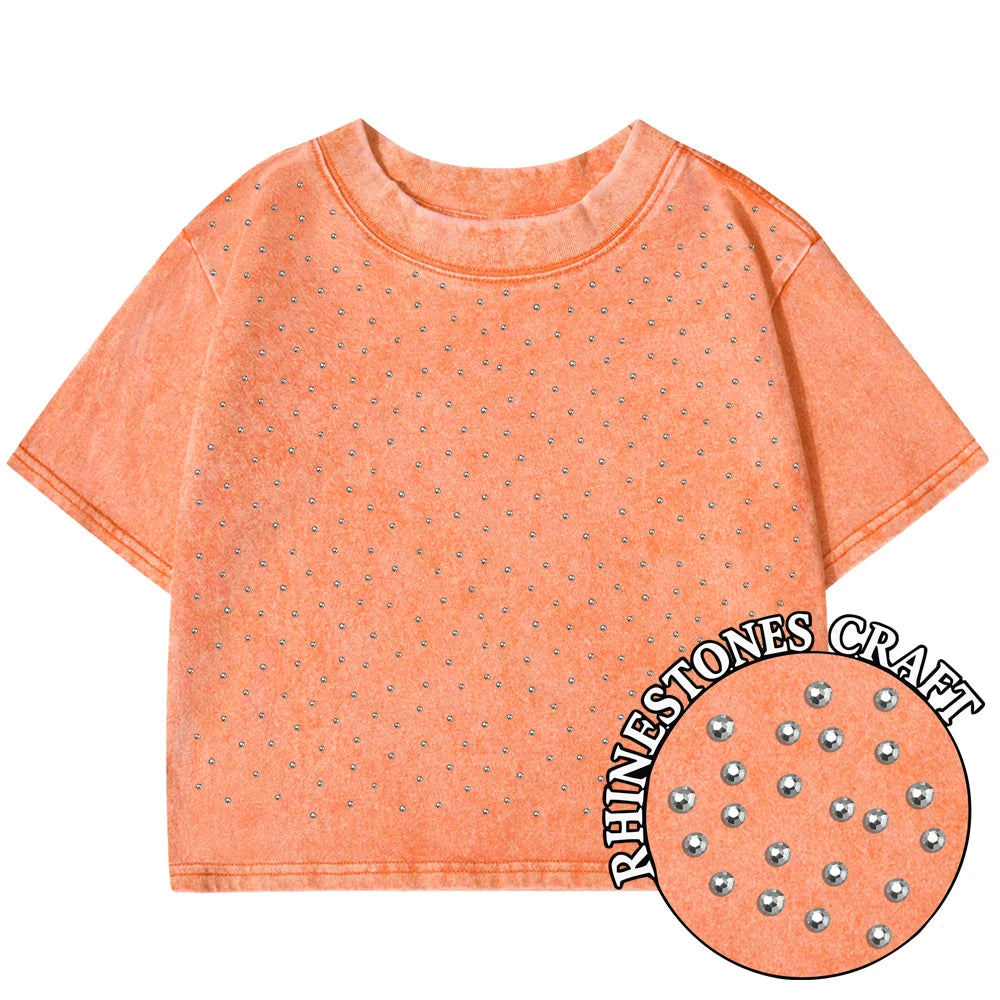Knit Solid Crew Neck True-To-Size Fit Crop Top