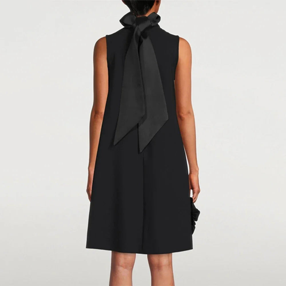 Sleeveless Patchwork Designer Dress