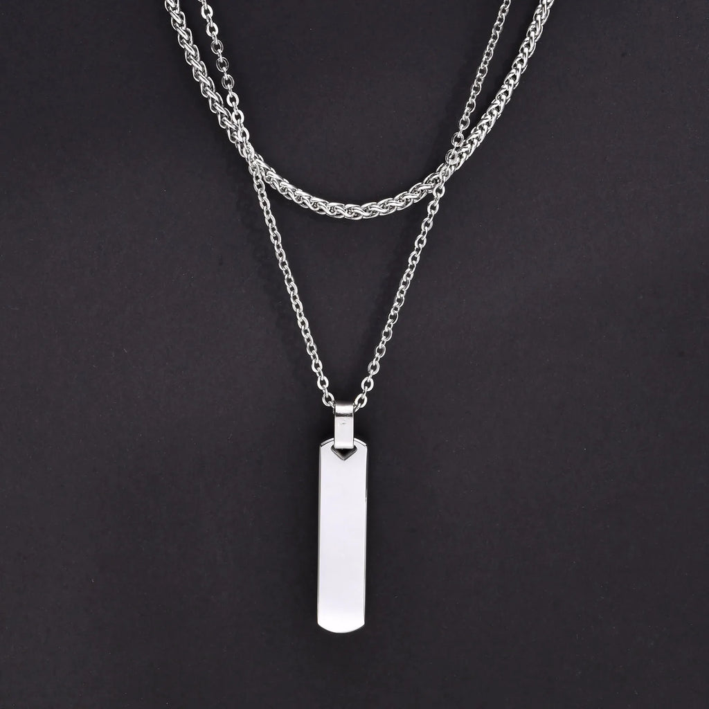 Mprainbow Vertical Layer Necklace