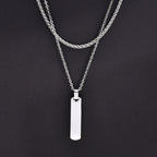 Mprainbow Vertical Layer Necklace