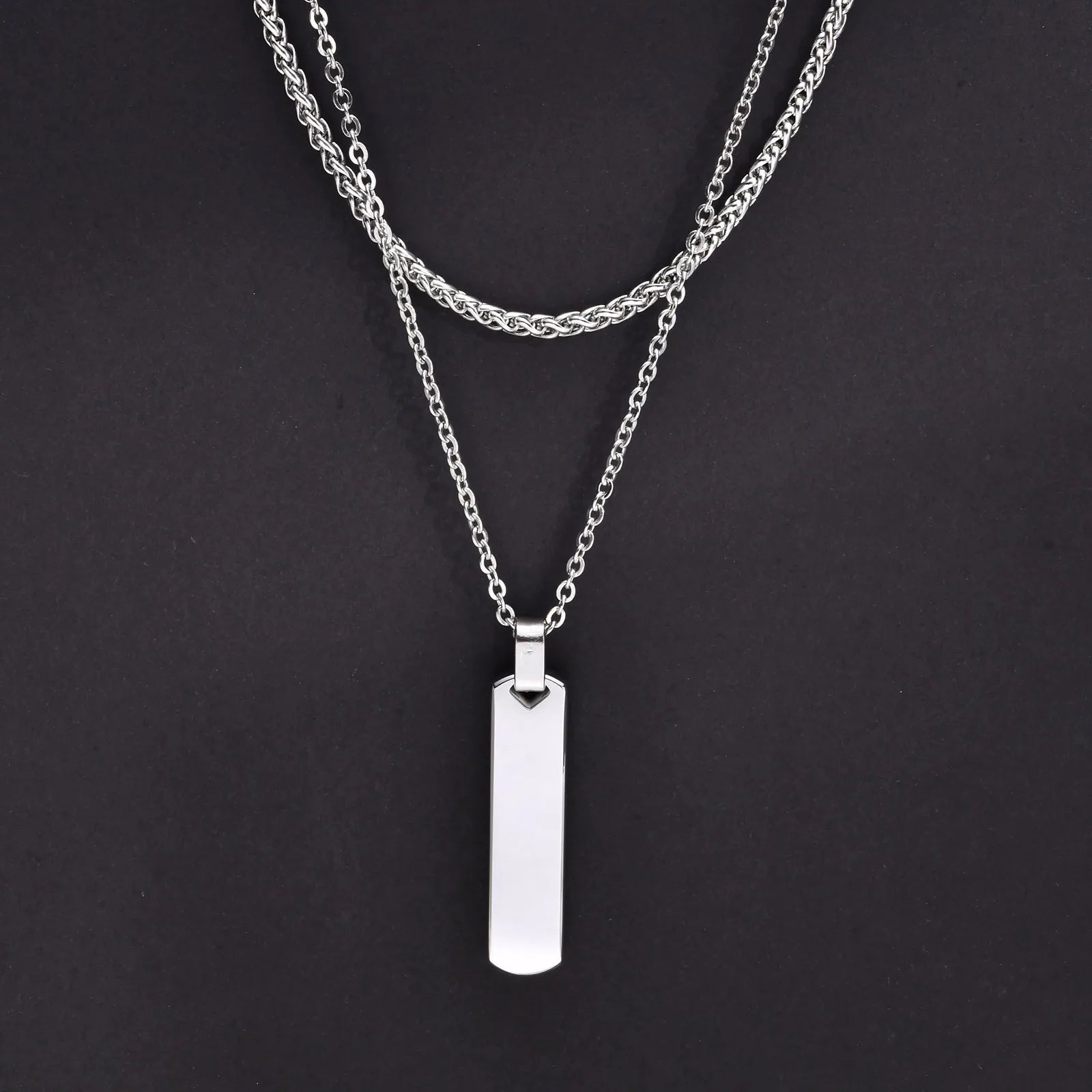 Mprainbow Vertical Layer Necklace