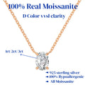 Moissanite Silver Pendant Necklace