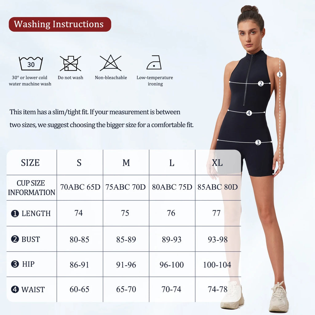 Nylon Patchwork Long Sleeve True-To-Size Fit Sports Jumpsuit
