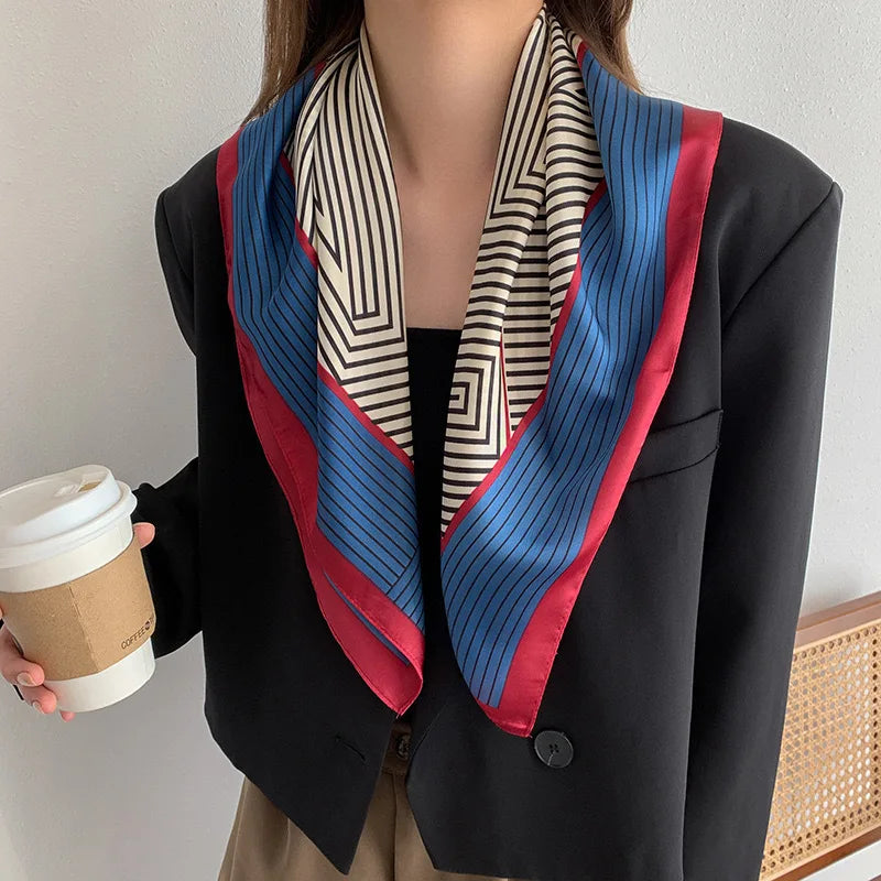 High-End Small Silk Scarf