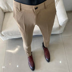 Slim Fit England-Style Suit Trousers