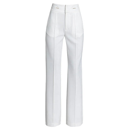 High Waist Straight Slim Pants Women