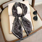 Horse Pattern Long Silk Scarf