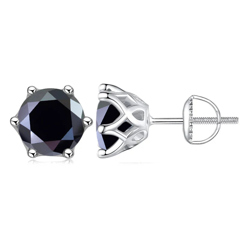Colorful Moissanite Stud Earrings