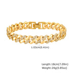 Gold Copper Chain Bracelet
