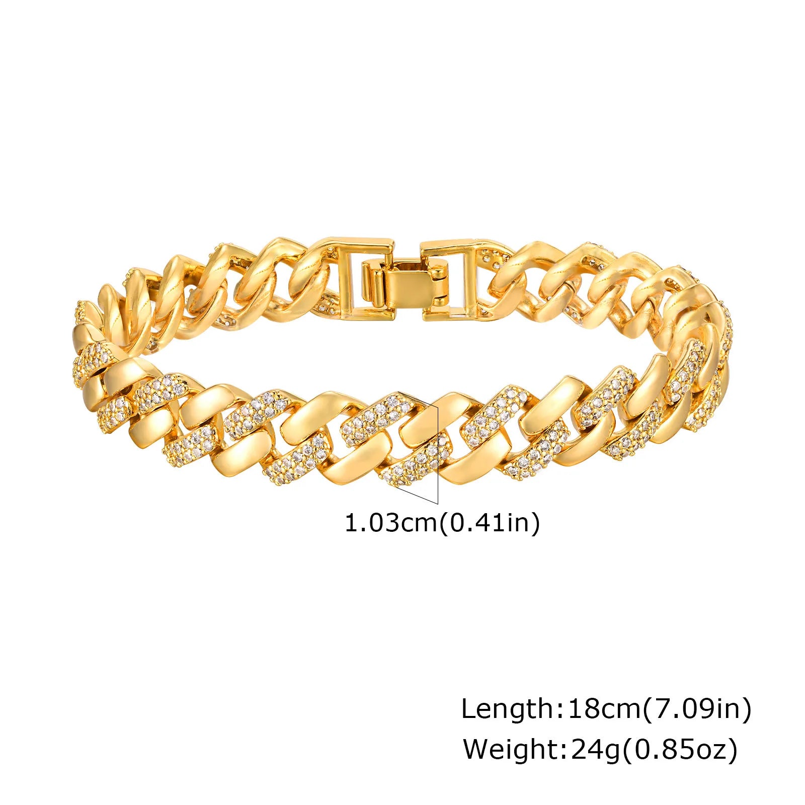 Gold Copper Chain Bracelet