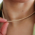 Geometric Zircon Pendant Necklace