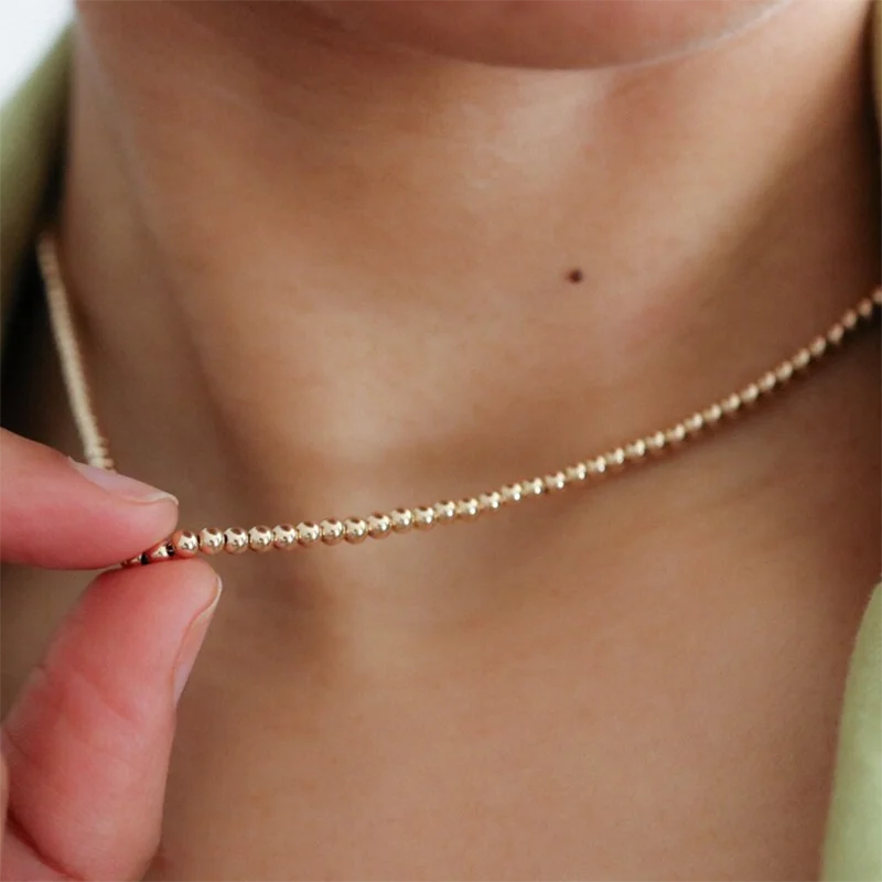 Geometric Zircon Pendant Necklace