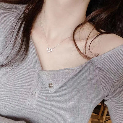 Zircon Clavicle Chain Necklace