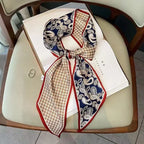 Graphic Ribbon Long Strip Scarf