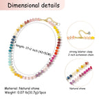 Rainbow Gemstone Choker Necklace