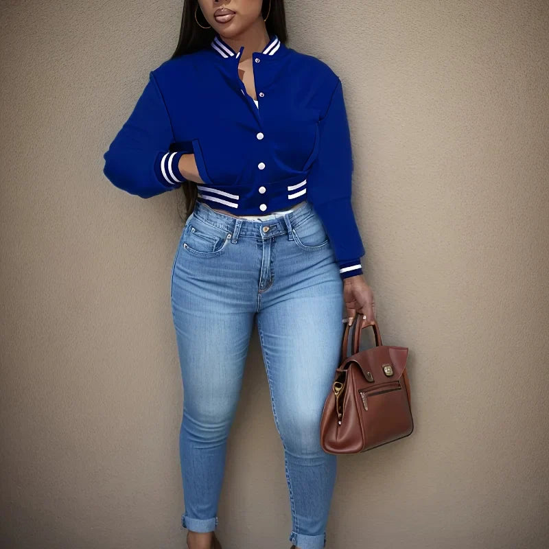 Women's Casual Baseball Jacket
