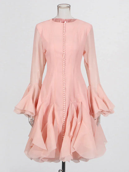 Long Sleeve Cinching Dress