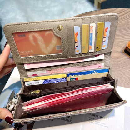 Luxury Leather Long Wallet