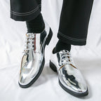 Patent Leather Pointed Oxfords