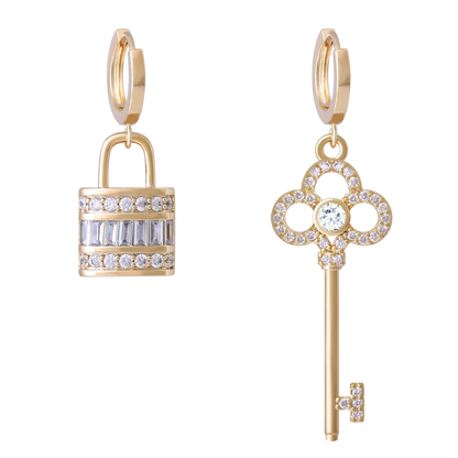 Key and Lock Earrings