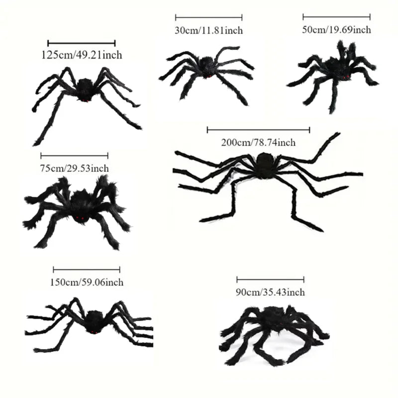 Halloween Giant Plush Spider Decoration