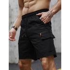 Big Pocket Elastic Cargo Shorts