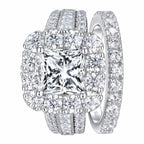 Sterling Silver Wedding Ring Set