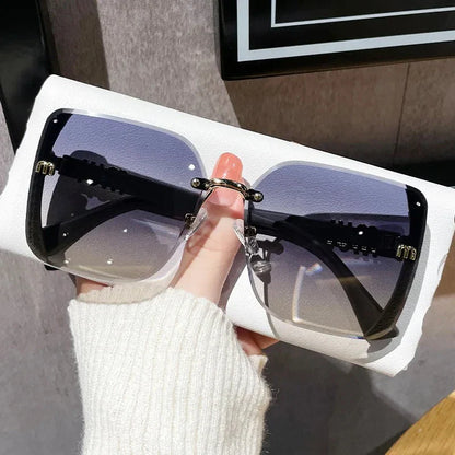 Luxury Rimless Women Sunglasses