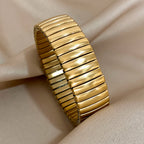 Vintage Heart Star Bangle Bracelet