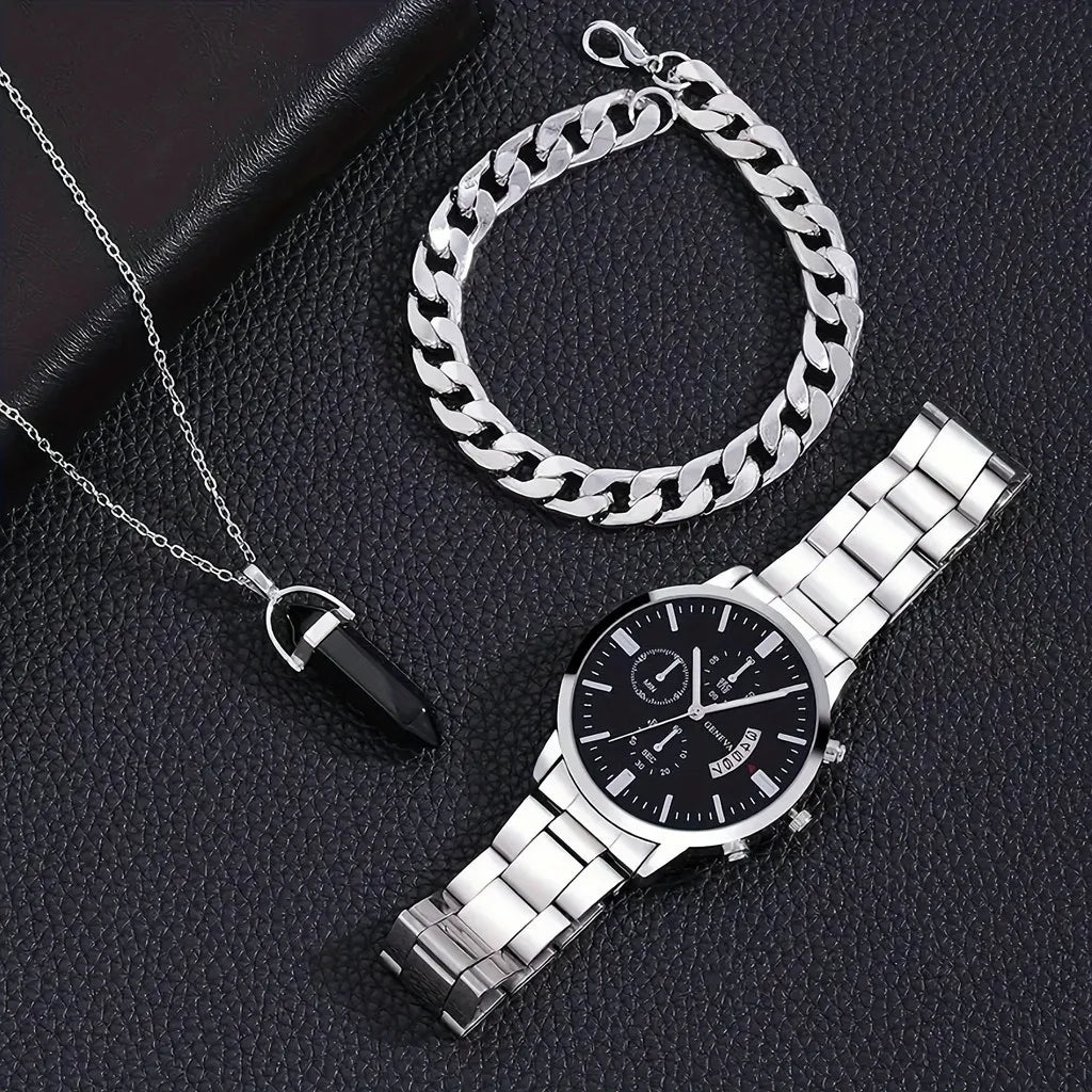 Men's Quartz Watch Set