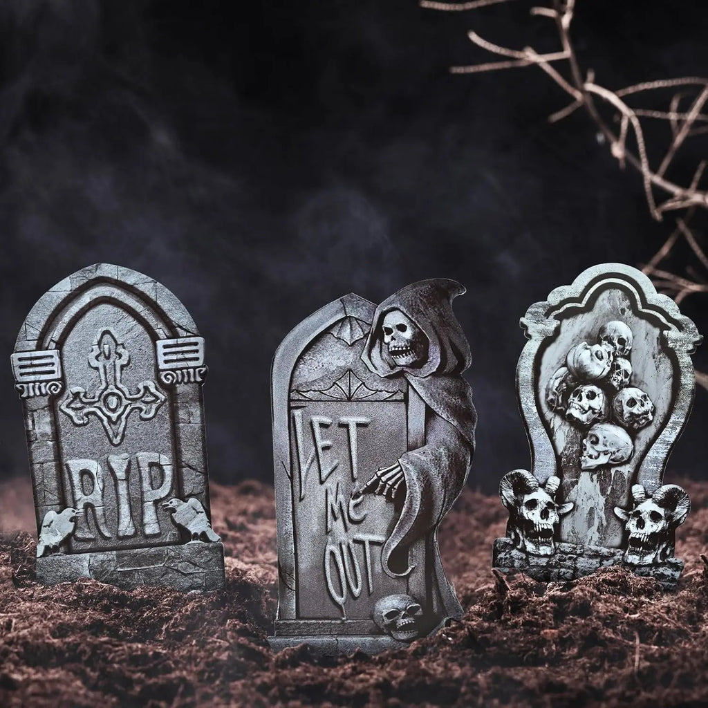 Skeleton Tombstone Yard Signs