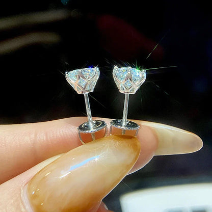 Colorful Moissanite Stud Earrings