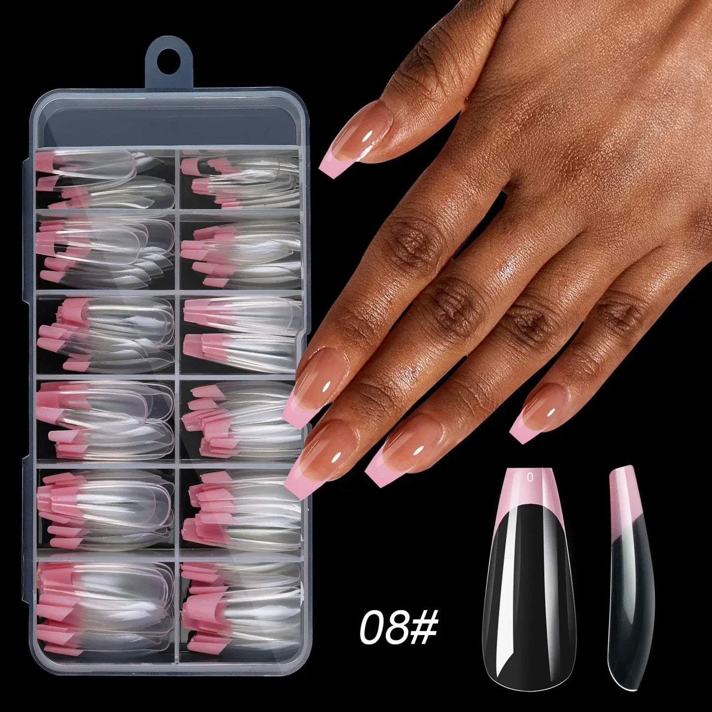 Multicolor Acrylic Nail Tips
