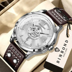 BINBOND Sport Leather Quartz Watch