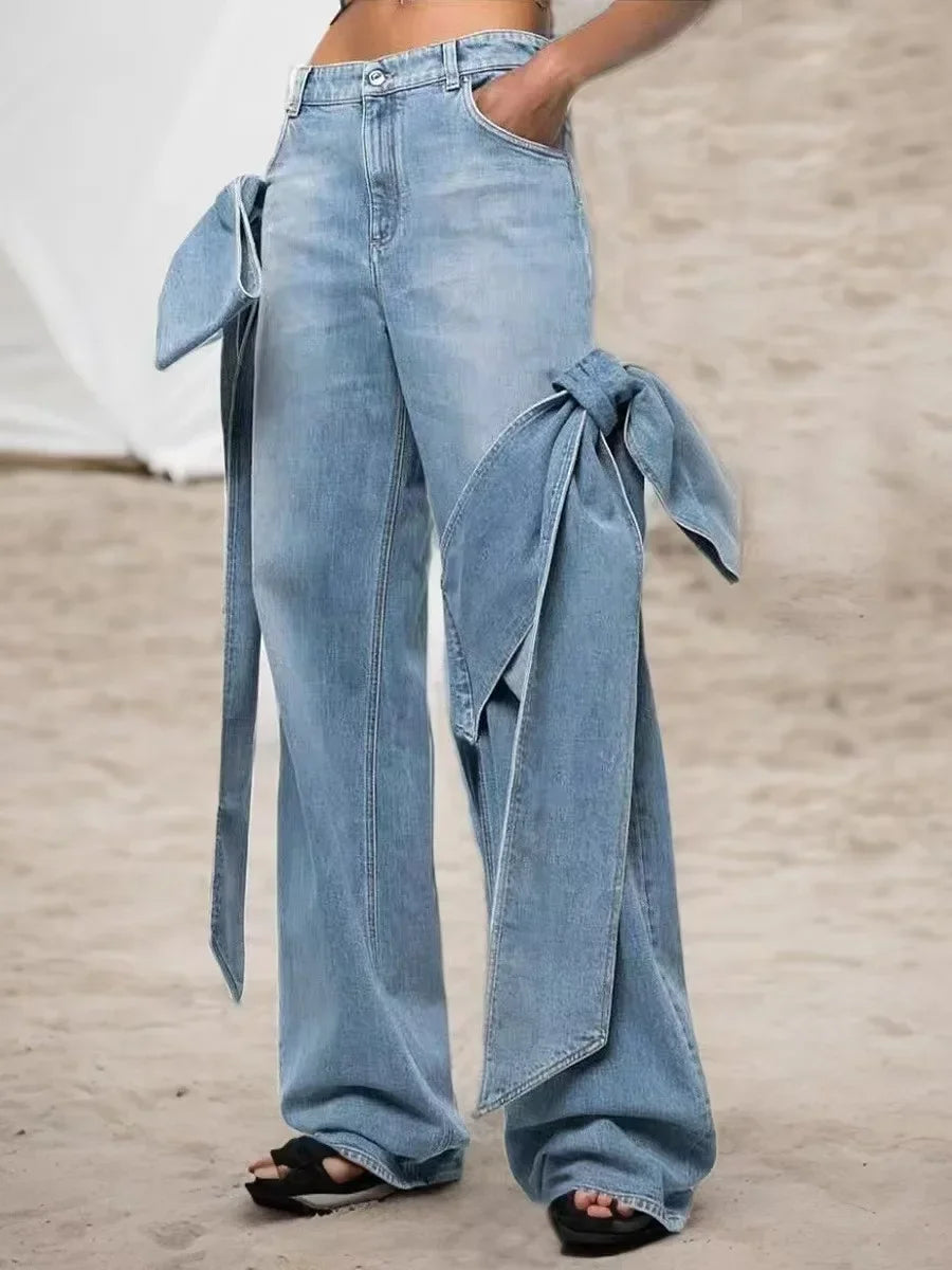 Women’s Patchwork Bow Pants