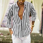 Solid Linen Office Shirt