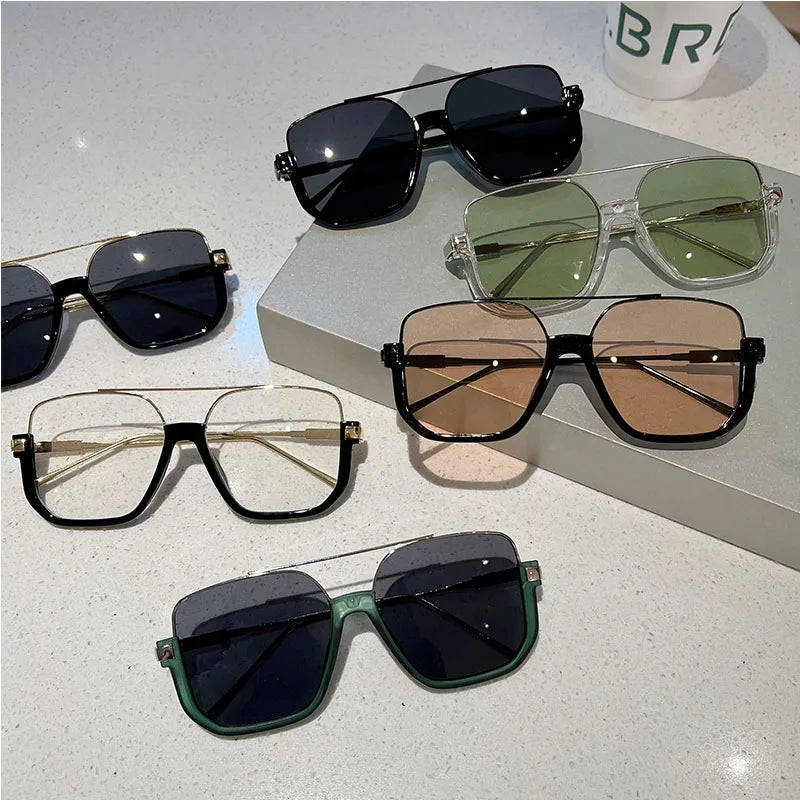 Vintage Oversized Square Sunglasses