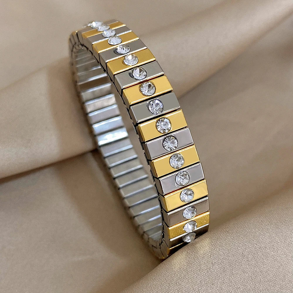 Vintage Heart Star Bangle Bracelet