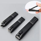 Black Nail Clippers Stainless Steel
