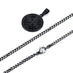 Mprainbow Viking Compass Necklace