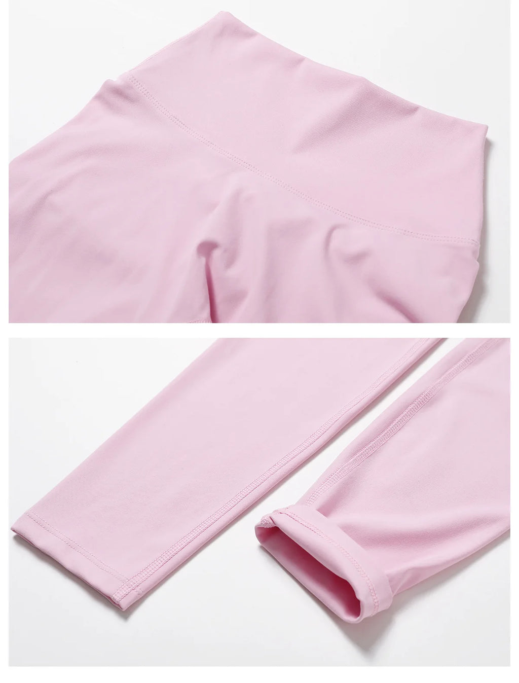 Nylon Solid Long Sleeve Two-Piece Yoga Set