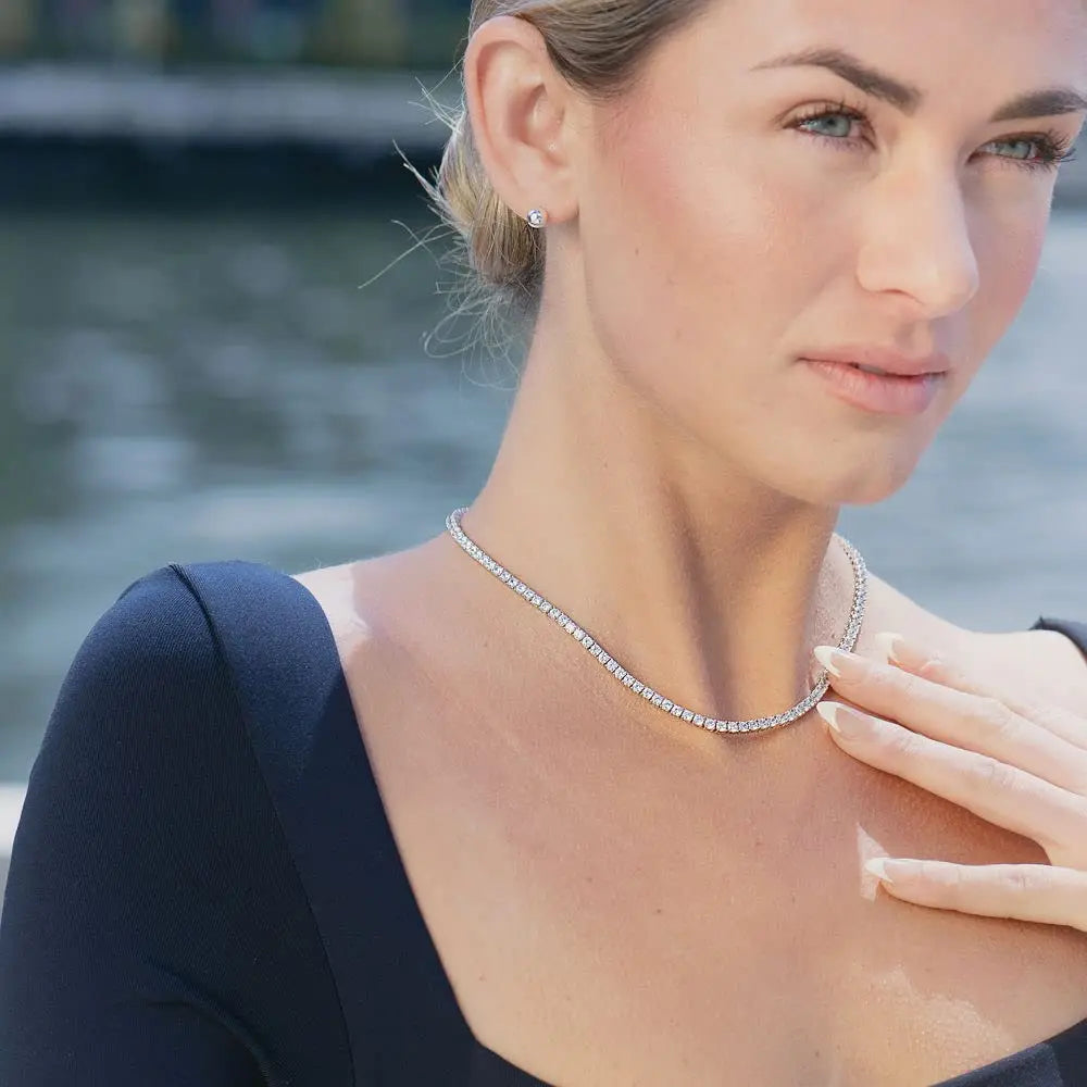 ICEBLING Iced Out CZ Tennis Necklace