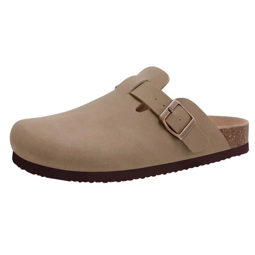 Suede Cork Clogs