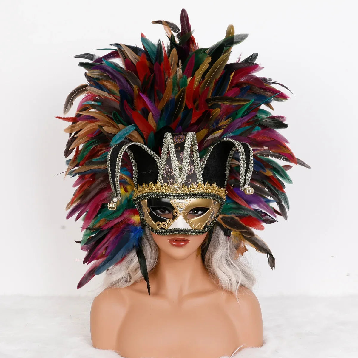 Feather Masquerade Party Mask