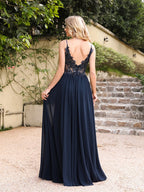 Beaded Chiffon Gown