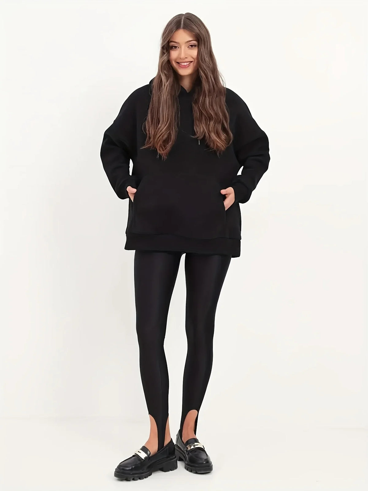 Glossy Stretch Nylon Leggings