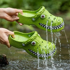 Crocodile Print House Clogs