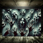 Zombie Explosion Halloween Photography Backdrop